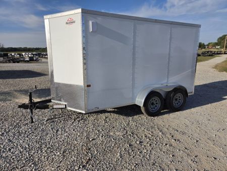 New 2027 Rock Solid 6X12 TANDEM 7K CARGO W/6' 6  HEIGHT & RAMP DOOR