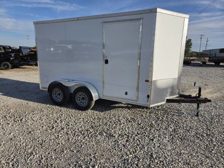 New 2027 Rock Solid 6X12 TANDEM 7K CARGO W/6' 6  HEIGHT & RAMP DOOR