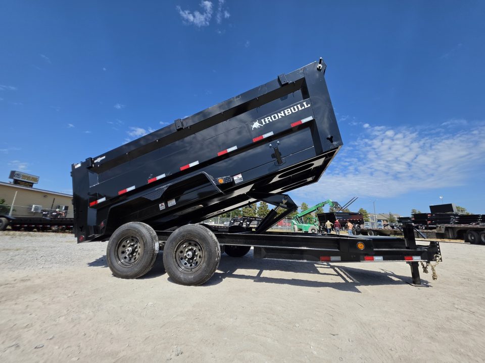 New 2027 Iron Bull DTB8314072 3' Sides Dump Trailer 83x14 With 3' Sides