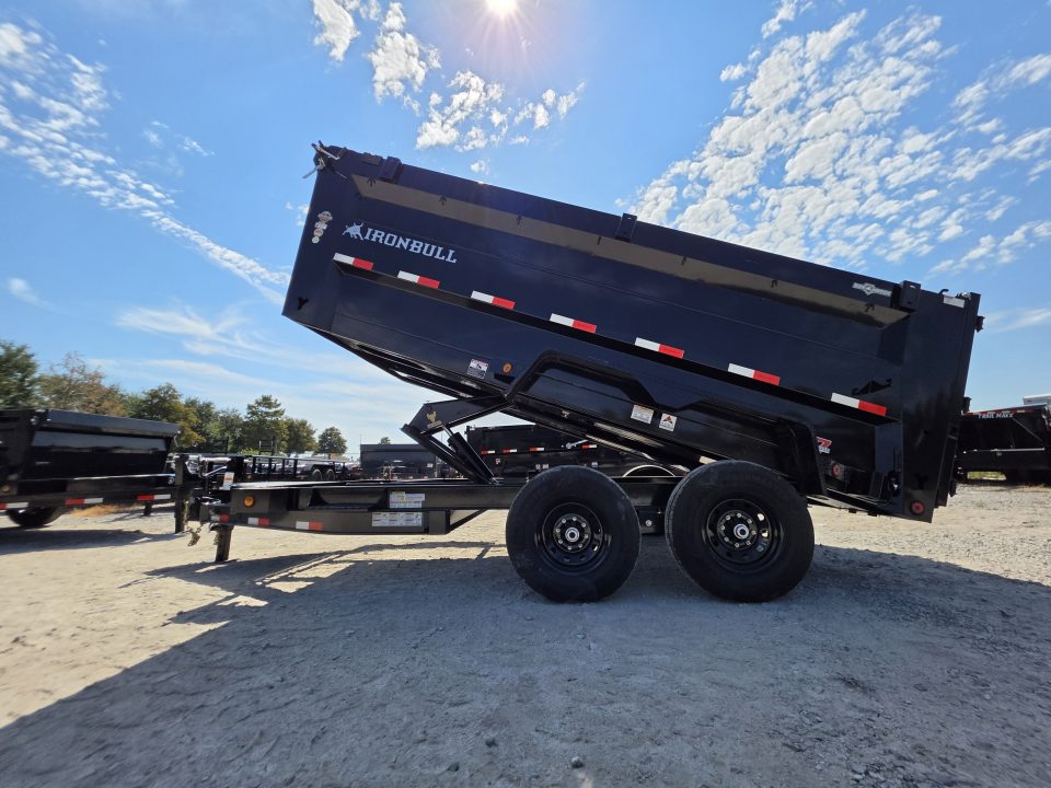 New 2027 Iron Bull DTB8314072 3' Sides Dump Trailer 83x14 With 3' Sides