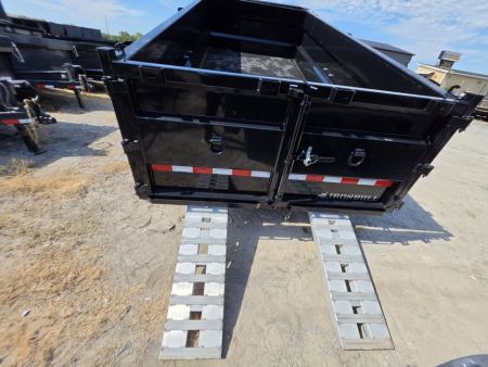 New 2027 Iron Bull DTB8314072 3' Sides Dump Trailer 83x14 With 3' Sides