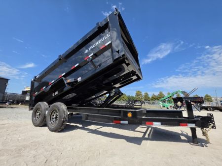 New 2027 Iron Bull DTB8314072 3' Sides Dump Trailer 83x14 With 3' Sides