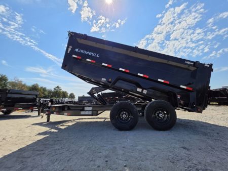 New 2027 Iron Bull DTB8314072 3' Sides Dump Trailer 83x14 With 3' Sides