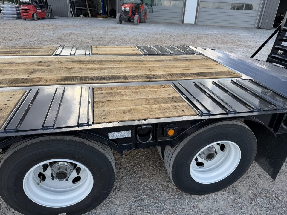 New 2027 Behnke 102"x29' 20 TON Pintle Hitch Tag Trailer *AIR RAMPS*
