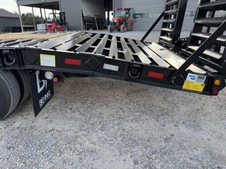 New 2027 Behnke 102"x29' 20 TON Pintle Hitch Tag Trailer *AIR RAMPS*