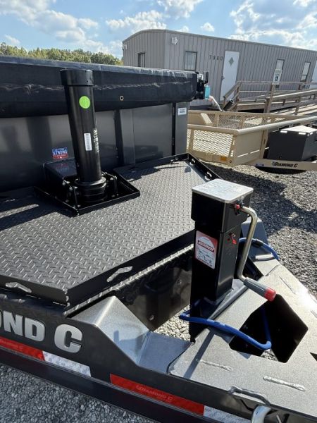 New 2027 Diamond C LPT 207 14’ Dump Trailer, 2SPD JACK, LONG ARM TARP, 15.5K GVWR, LITHIUM BATTERY