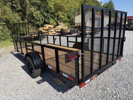 New 2027 Down 2 Earth DTE7614G29 76”X14’ Utility Trailer 24” HIGH MESH SIDES TUBE RAIL FOLD FLAT GATE