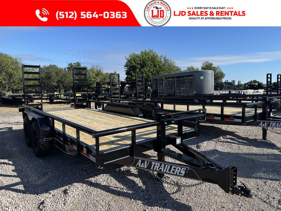 New 2027 A & V - 83  X 16' - HD Pipetop - 16K Equipment Trailer