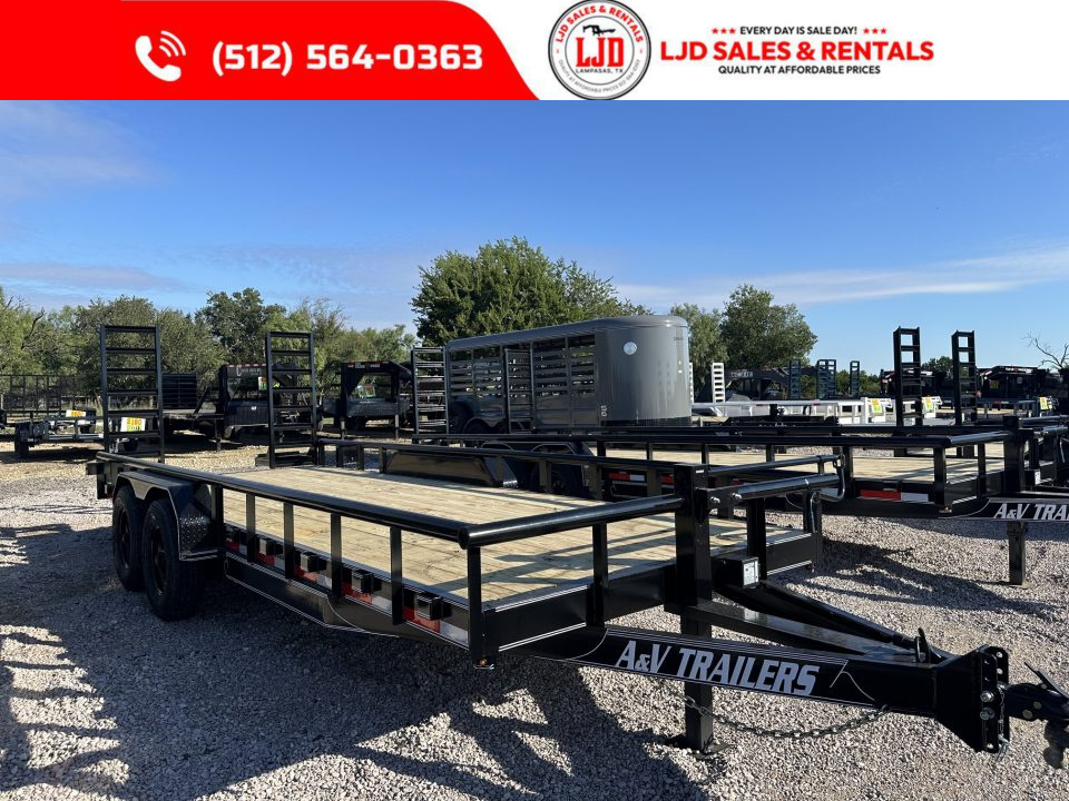 New 2027 A & V - 83  X 20' - HD Pipetop - 16K Equipment Trailer