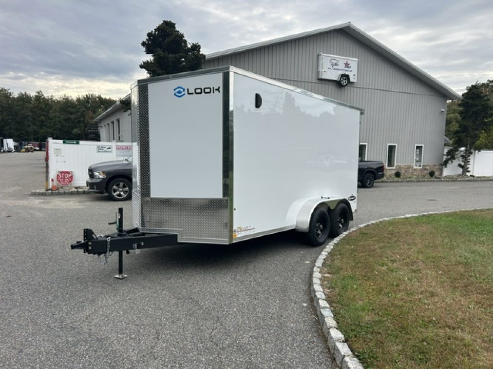 New 2027 Look Trailers 7X14 with Ramp and Side Door 7,000 lb. GVWR , Cargo / Enclosed Trailer