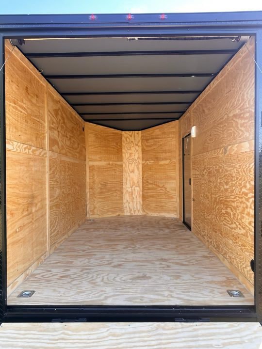 New 2027 7X12 Enclosed Trailer-3500LB Tandem Axle-7'ft Interior-Two Toned-Blackout