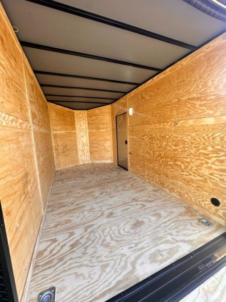 New 2027 7X12 Enclosed Trailer-3500LB Tandem Axle-7'ft Interior-Two Toned-Blackout