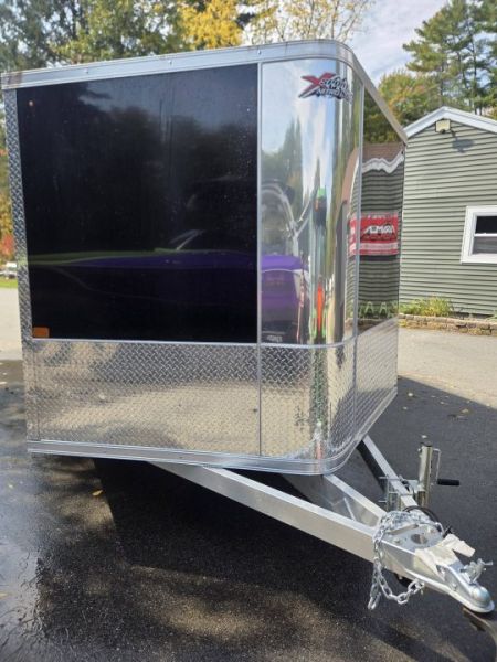 New 2026 Nitro 101x12 snowmobile trailer hybrid v nose bag with spoiler Snowmobile Trailer