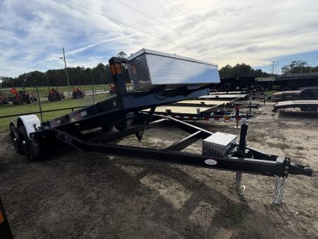 New 2027 Traxx 14K 24' Hydraulic Power Tilt Carhauler w/ 9.5k Winch Setup