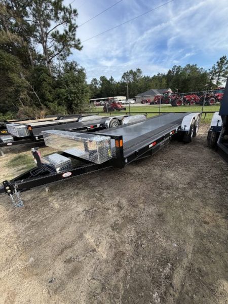 New 2027 Traxx 14K 24' Hydraulic Power Tilt Carhauler w/ 9.5k Winch Setup
