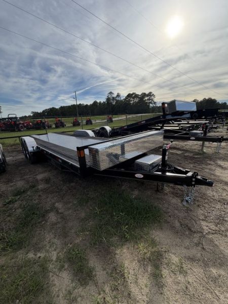 New 2027 Traxx 14K 24' Hydraulic Power Tilt Carhauler w/ 9.5k Winch Setup