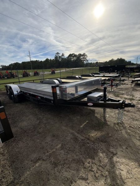 New 2027 Traxx 10K 22' Hydraulic Power Tilt Carhauler W/ 9.5K Winch Setup