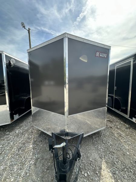 New 2027 CARGO MATE ENCLOSED EHW714TA2-24 7X14 TA RAMP DOOR (GVW:7000) CHARCOAL