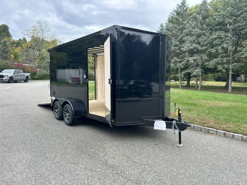 New 2027 Look Trailers 7X14 with Ramp and side Door, 7,000 lb. GVWR Cargo / Enclosed Trailer