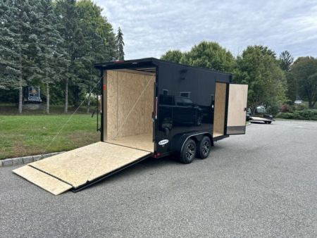New 2027 Look Trailers 7X14 with Ramp and side Door, 7,000 lb. GVWR Cargo / Enclosed Trailer