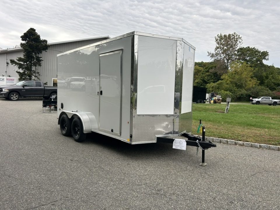 New 2027 Look Trailers 7X14 V nose with ramp and side door , 7,000 lb. GVWR Cargo / Enclosed Trailer