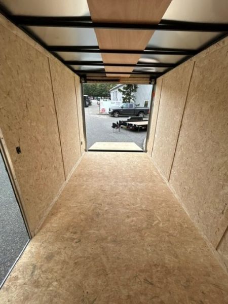 New 2027 Look Trailers 7X14 V nose with ramp and side door , 7,000 lb. GVWR Cargo / Enclosed Trailer