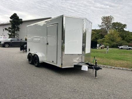 New 2027 Look Trailers 7X14 V nose with ramp and side door , 7,000 lb. GVWR Cargo / Enclosed Trailer