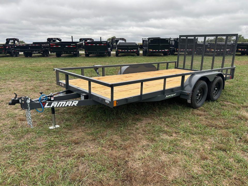 New 2027 Lamar 83x16 Tandem 7K Utility w/ 4' Ramp Gate