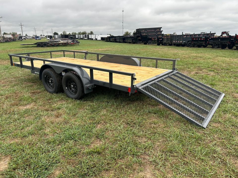 New 2027 Lamar 83x16 Tandem 7K Utility w/ 4' Ramp Gate
