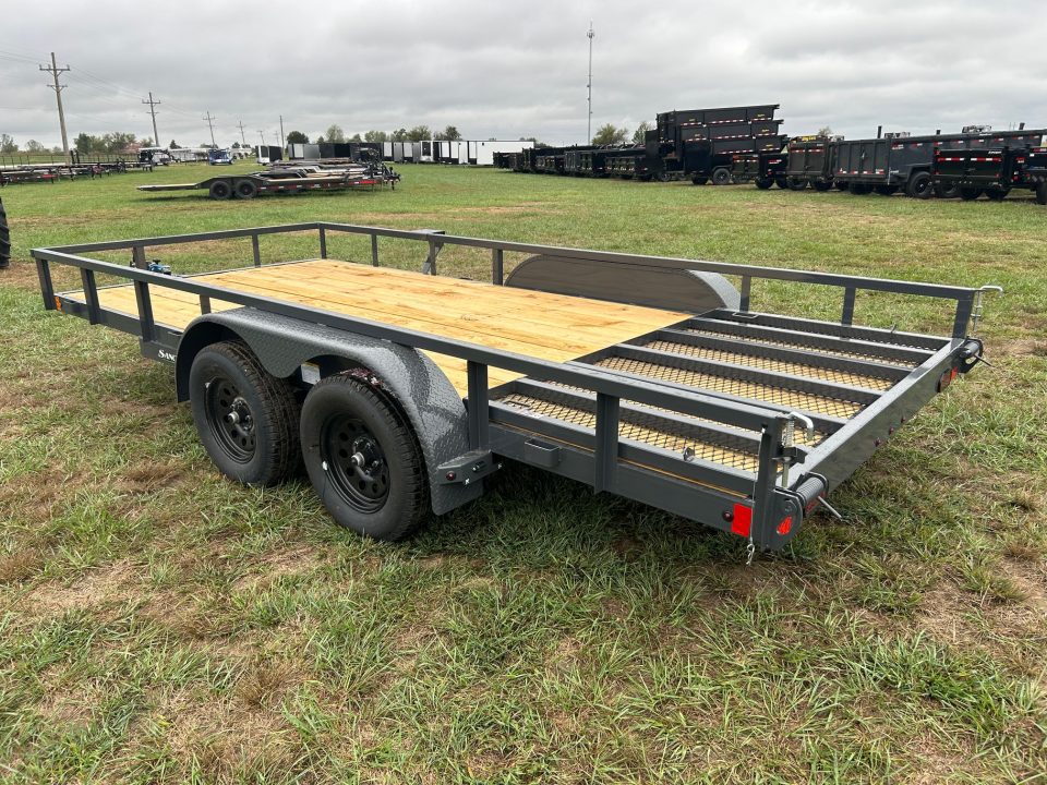 New 2027 Lamar 83x16 Tandem 7K Utility w/ 4' Ramp Gate