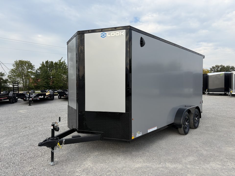 New 2027 LOOK TRAILERS K-DX8416-070 (7' X 16') 7K V-Nose aCargo / Enclosed Trailer
