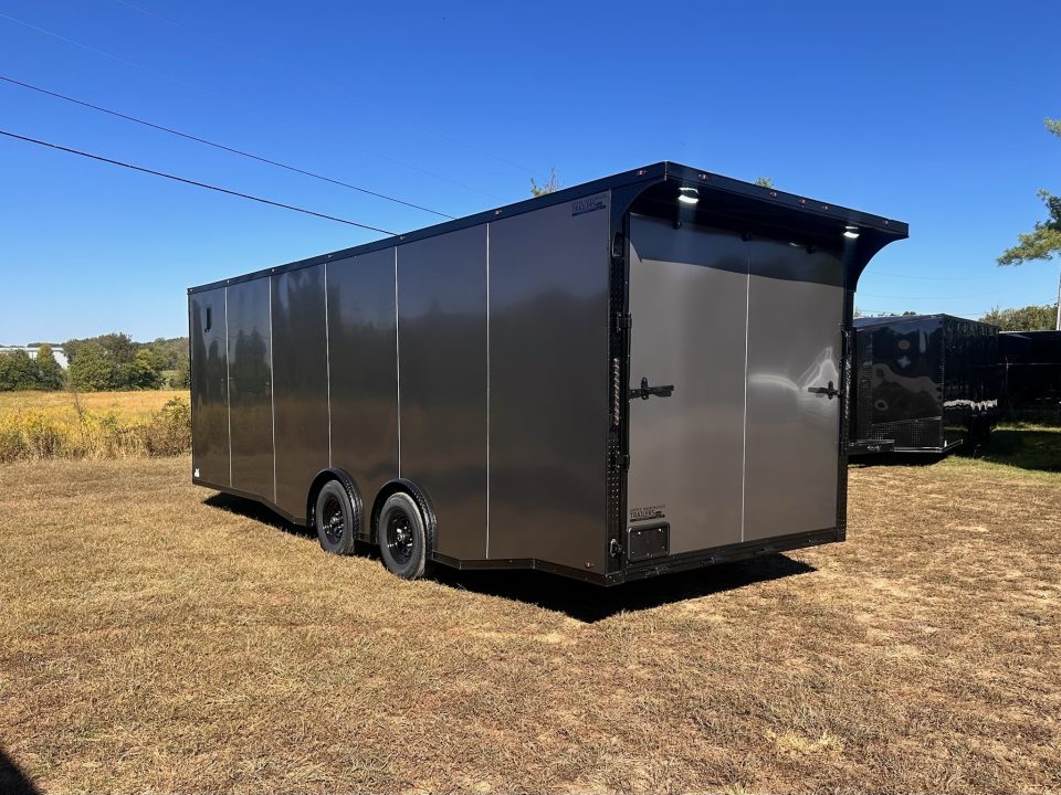 New 2027 8.5x24 Car Hauler-5200LB Torsion Axle--Blackout-Enclosed Car Hauler