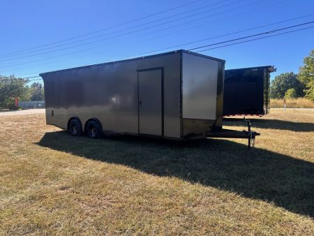 New 2027 8.5x24 Car Hauler-5200LB Torsion Axle--Blackout-Enclosed Car Hauler