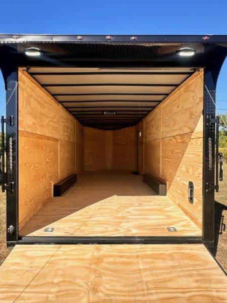 New 2027 8.5x24 Car Hauler-5200LB Torsion Axle--Blackout-Enclosed Car Hauler