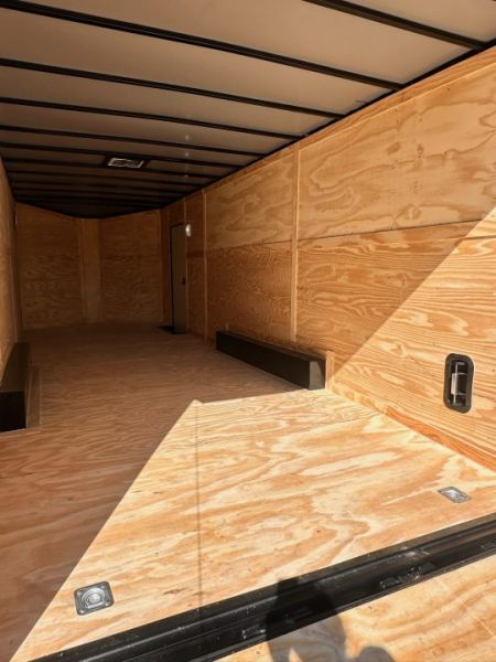 New 2027 8.5x24 Car Hauler-5200LB Torsion Axle--Blackout-Enclosed Car Hauler