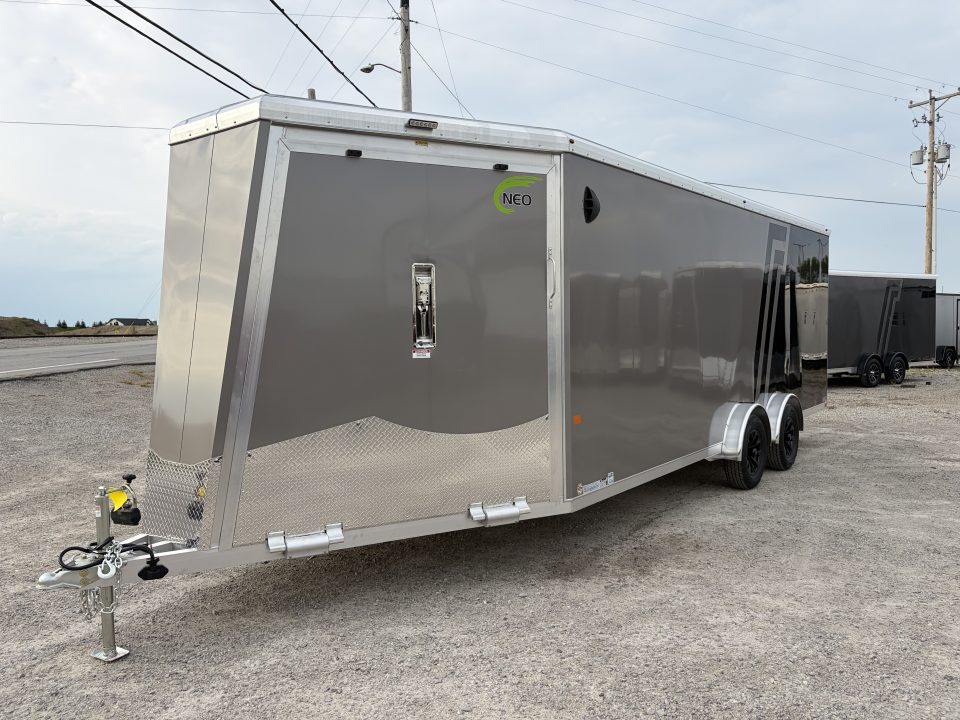 New 2027 NEO Trailers NASX2575TR6 (7.5' X 25') 7K V-Nose Enclosed Snowmobile Trailer