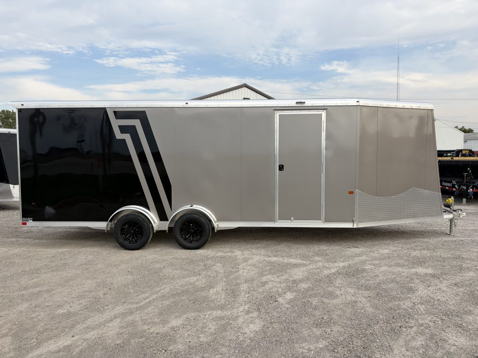 New 2027 NEO Trailers NASX2575TR6 (7.5' X 25') 7K V-Nose Enclosed Snowmobile Trailer