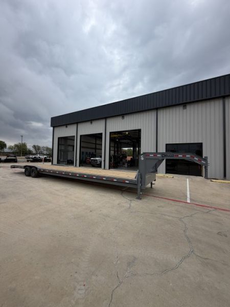 New 2027 Delco Trailers 102 X 40 14K GOOSENECK LOWBOY Car Hauler