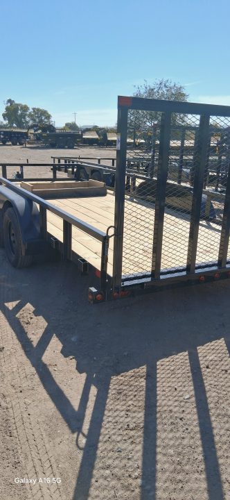 New 2027 Big Tex Trailers 7X18 TANDEM AXLE PIPE TOP UTILITY TRAILER 7K W/RAMP GATE