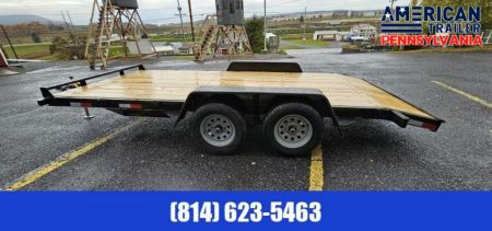 New Quality Trailers General Duty Wood Deck Car Hauler / 7000 GVWR / 16'