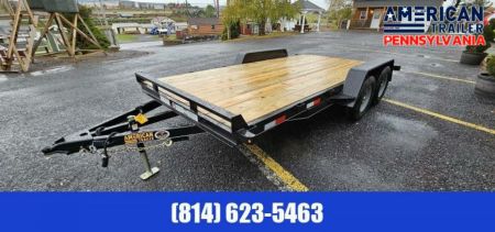 New Quality Trailers General Duty Wood Deck Car Hauler / 7000 GVWR / 16'