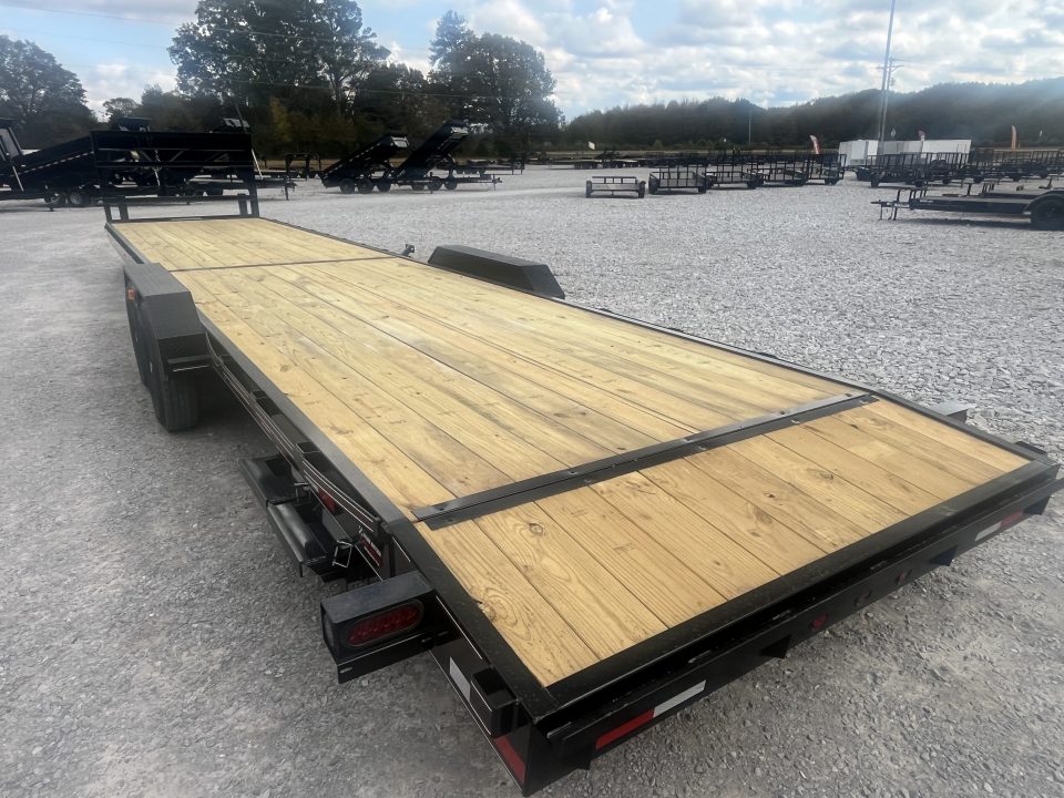New 2027 Triple R 84X36 GOOSENECK 2 CAR HAULER W/ PULL OUT RAMPS