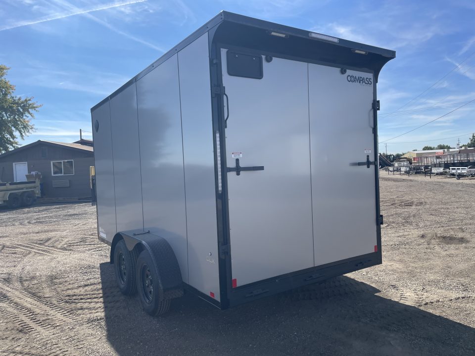 New 2026 Compass 7x14 V-Nose Cargo Trailer