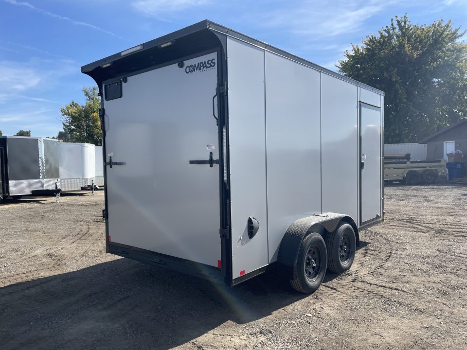 New 2026 Compass 7x14 V-Nose Cargo Trailer