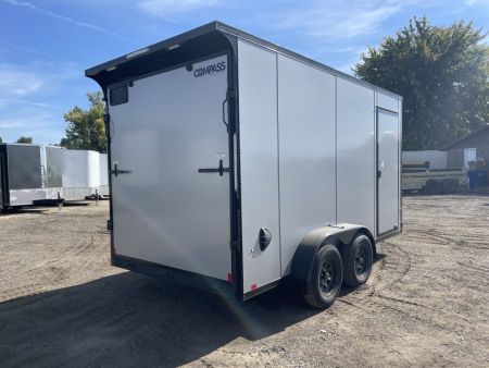 New 2026 Compass 7x14 V-Nose Cargo Trailer