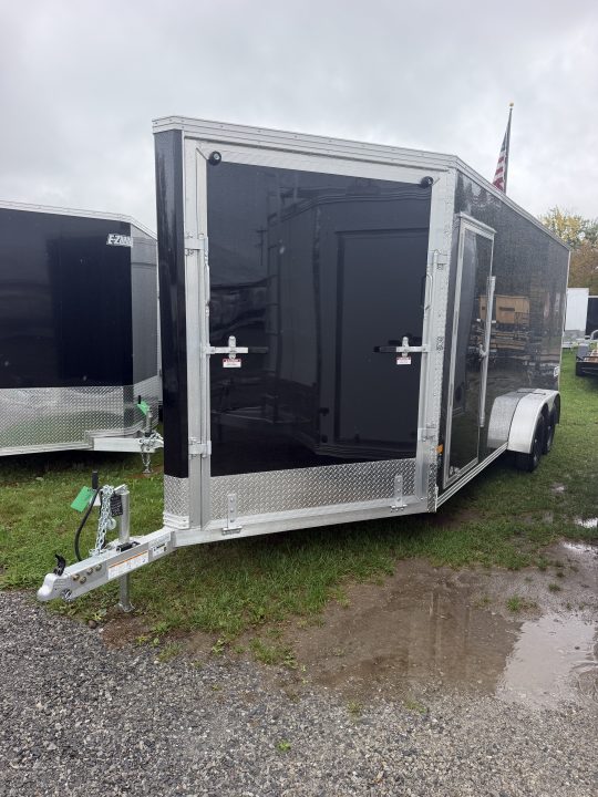 New 7x18 E-Z Hauler ENCLOSED Snowmobile Trailer