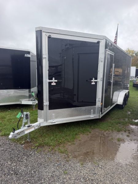 New 7x18 E-Z Hauler ENCLOSED Snowmobile Trailer