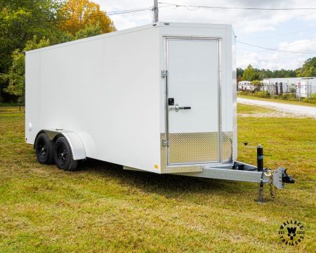 New 2026 Cell-Tech Trailers 7x16 10K Enclosed Trailer w/ V-Nose Front Door