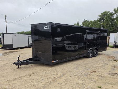 New 2027 Covered Wagon Trailers 8.5X24TA Enclosed Car Hauler W/ Full Escape Door & Rear Spoiler