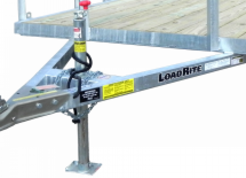 New 2027 Load Rite 6'8" x 12 ALL GALVANIZED Utility w/ Spring Assist Gate - 10" HIGH SIDES!